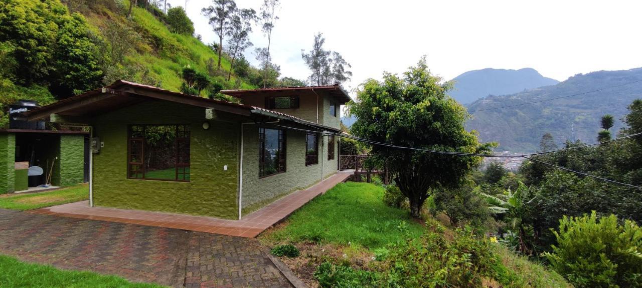 "Casa Verde" En Banos De Agua Santa Con Vista Al Volcan Tungurahua Exterior photo